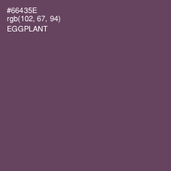 #66435E - Eggplant Color Image