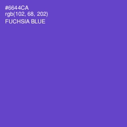 #6644CA - Fuchsia Blue Color Image