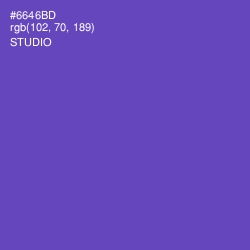 #6646BD - Studio Color Image