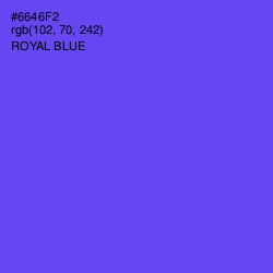 #6646F2 - Royal Blue Color Image