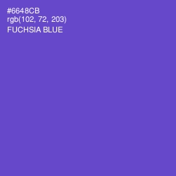 #6648CB - Fuchsia Blue Color Image