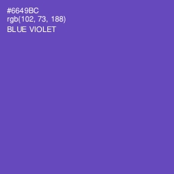 #6649BC - Blue Violet Color Image