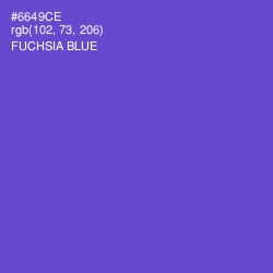 #6649CE - Fuchsia Blue Color Image