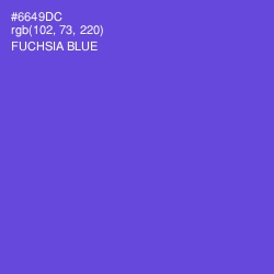 #6649DC - Fuchsia Blue Color Image
