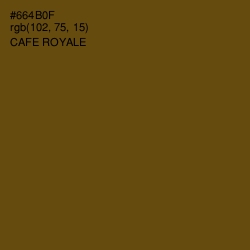 #664B0F - Cafe Royale Color Image