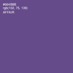 #664B8B - Affair Color Image