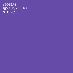 #664BA8 - Studio Color Image