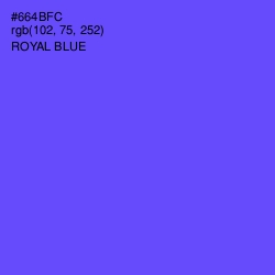 #664BFC - Royal Blue Color Image