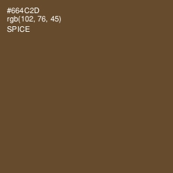 #664C2D - Spice Color Image