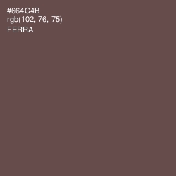 #664C4B - Ferra Color Image