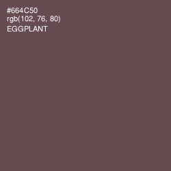 #664C50 - Eggplant Color Image