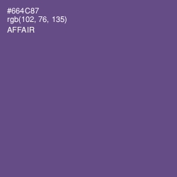 #664C87 - Affair Color Image