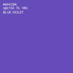 #664CBA - Blue Violet Color Image