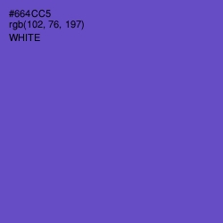 #664CC5 - Fuchsia Blue Color Image