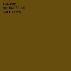 #664D0D - Cafe Royale Color Image