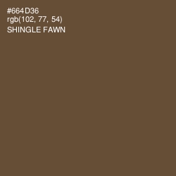 #664D36 - Shingle Fawn Color Image