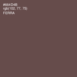 #664D4B - Ferra Color Image