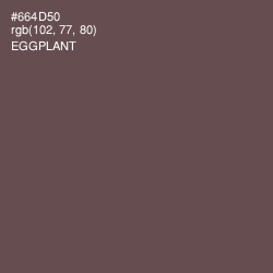 #664D50 - Eggplant Color Image