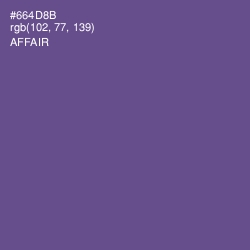 #664D8B - Affair Color Image
