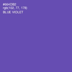 #664DB2 - Blue Violet Color Image