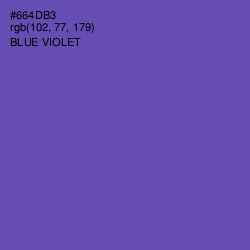 #664DB3 - Blue Violet Color Image