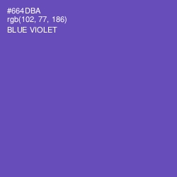 #664DBA - Blue Violet Color Image