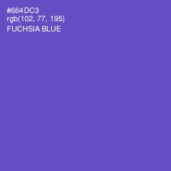 #664DC3 - Fuchsia Blue Color Image