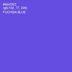 #664DE2 - Fuchsia Blue Color Image