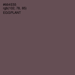 #664E55 - Eggplant Color Image