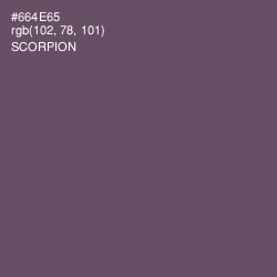 #664E65 - Scorpion Color Image