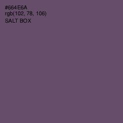 #664E6A - Salt Box Color Image