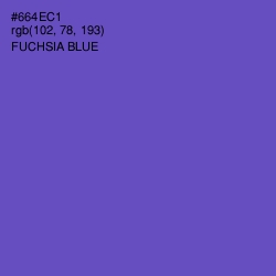 #664EC1 - Fuchsia Blue Color Image