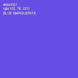 #664EE7 - Blue Marguerite Color Image