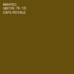 #664F0C - Cafe Royale Color Image