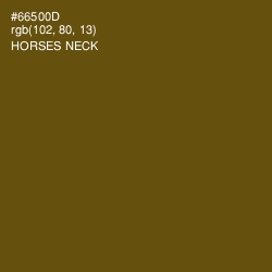 #66500D - Horses Neck Color Image