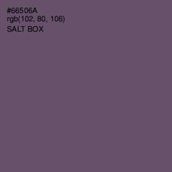 #66506A - Salt Box Color Image