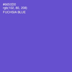 #6650D0 - Fuchsia Blue Color Image