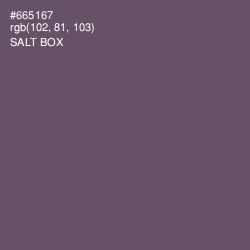 #665167 - Salt Box Color Image