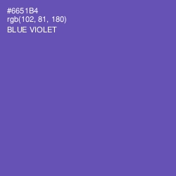 #6651B4 - Blue Violet Color Image