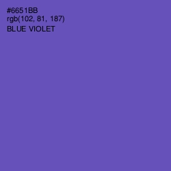 #6651BB - Blue Violet Color Image