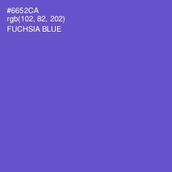 #6652CA - Fuchsia Blue Color Image