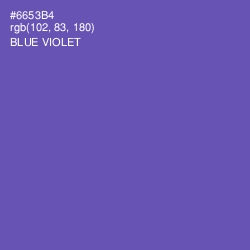 #6653B4 - Blue Violet Color Image