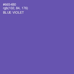 #6654B0 - Blue Violet Color Image