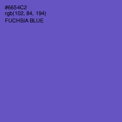 #6654C2 - Fuchsia Blue Color Image