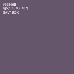 #66566B - Salt Box Color Image