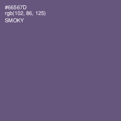 #66567D - Smoky Color Image