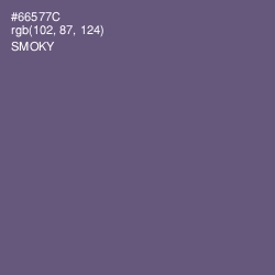 #66577C - Smoky Color Image