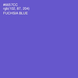 #6657CC - Fuchsia Blue Color Image