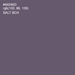 #66586D - Salt Box Color Image