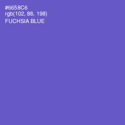 #6658C6 - Fuchsia Blue Color Image